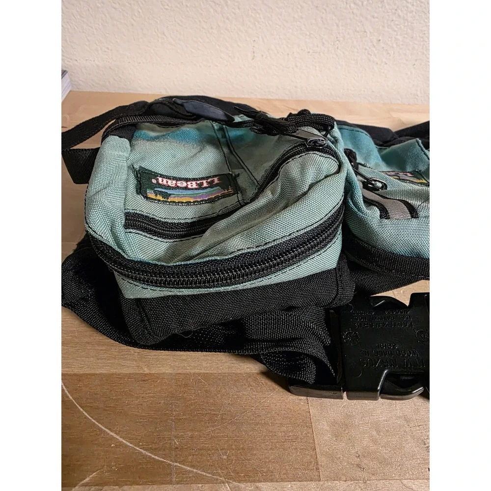 Vtg LL BEAN Fanny Pack Hip Sack Removable Insulated Bottle Holder Made in USA